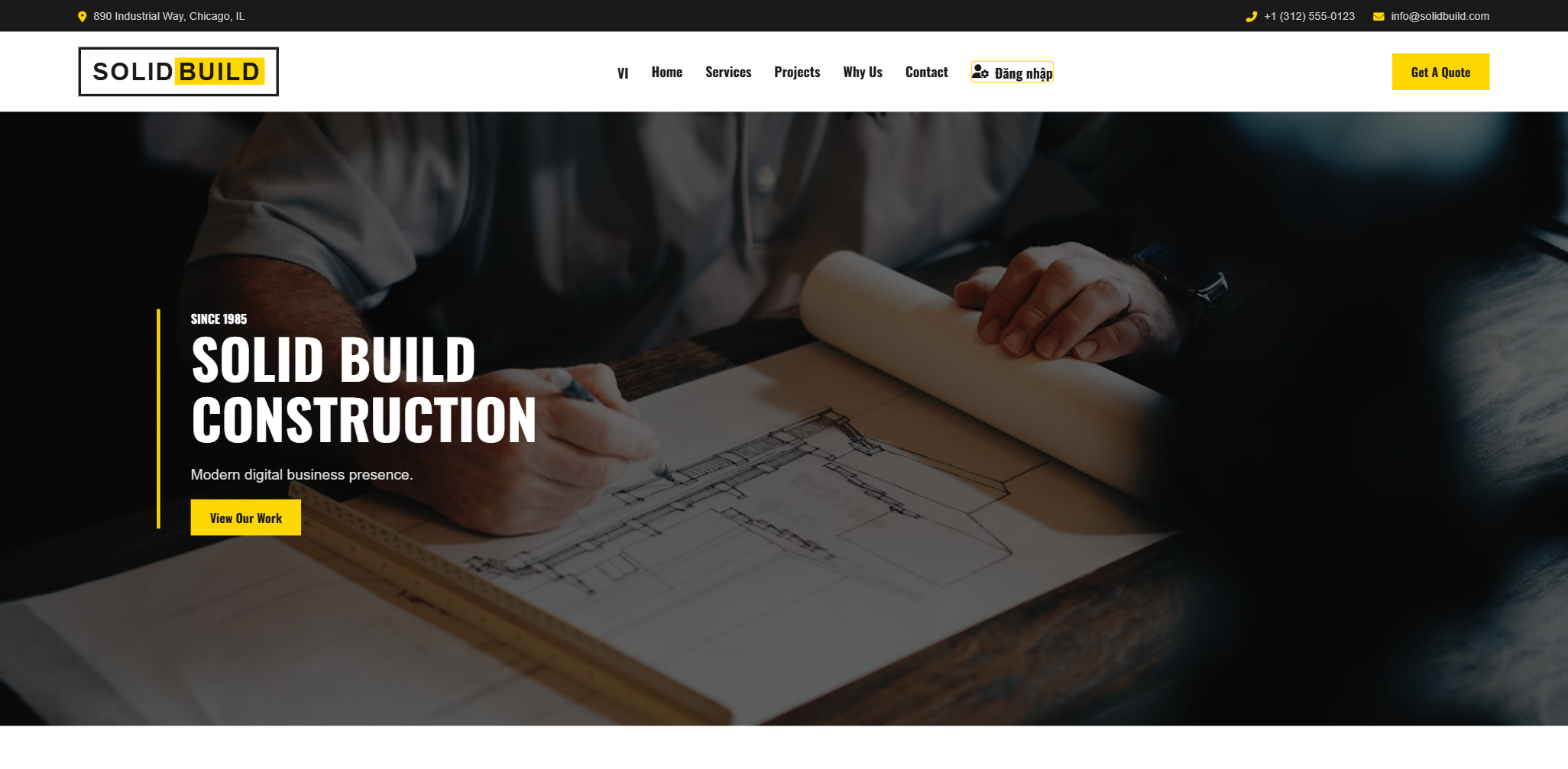 Trang web Xây dựng Solid Build