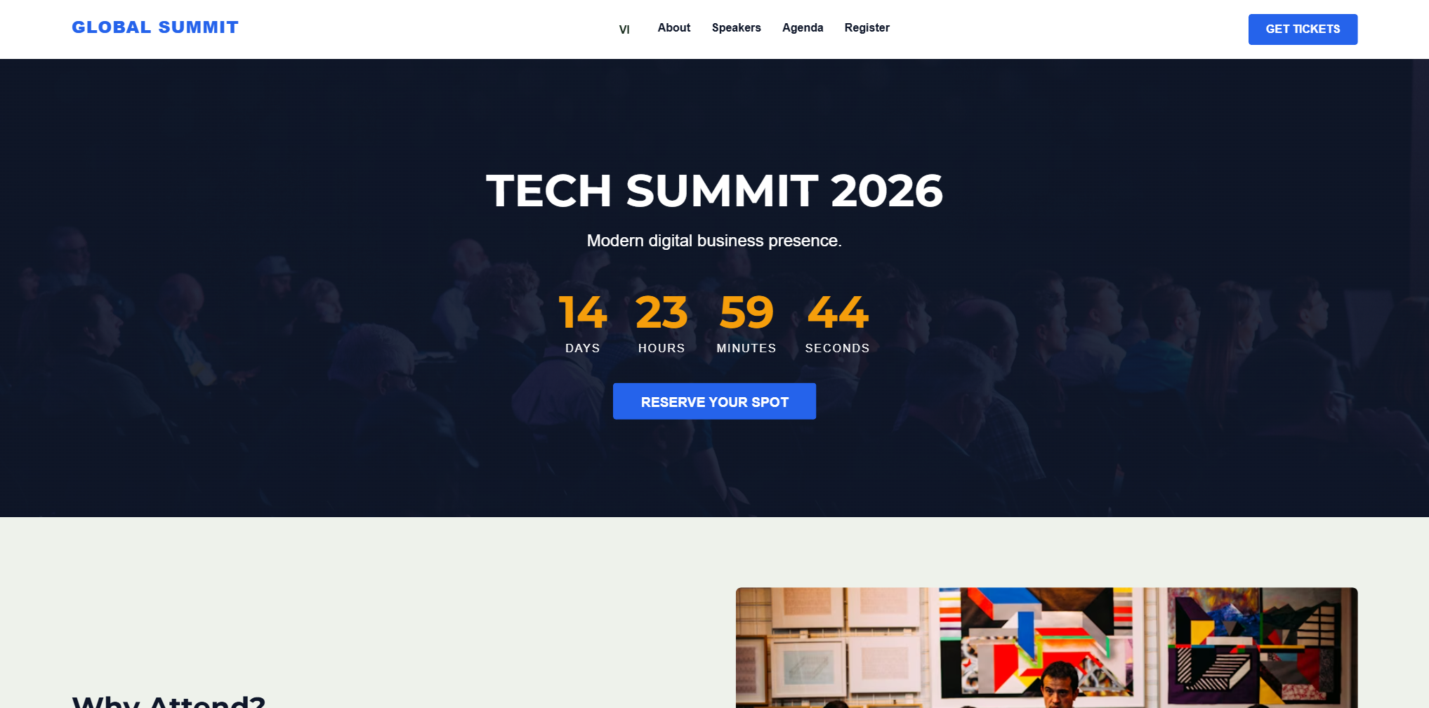 Trang sự kiện Global Summit