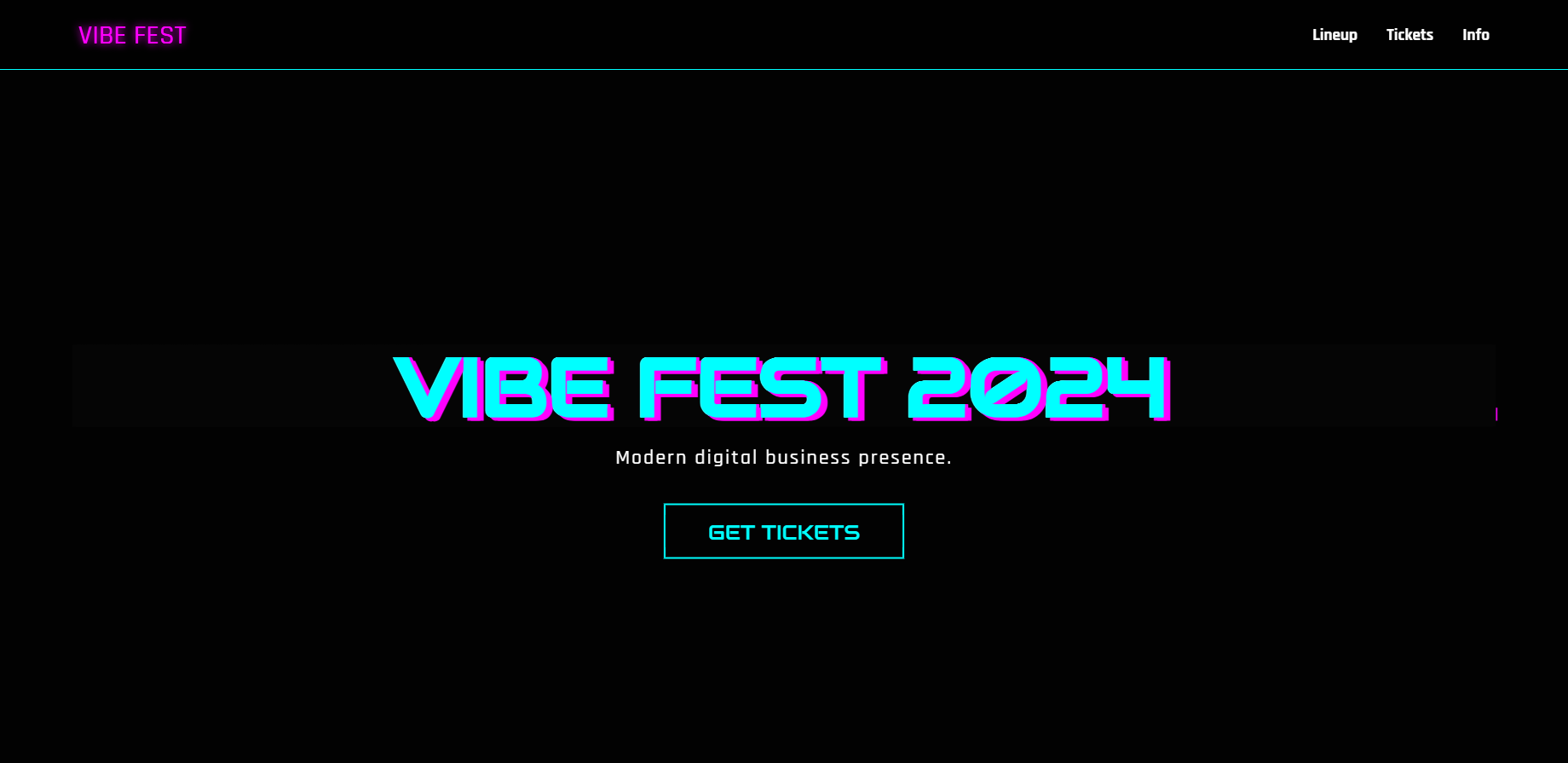 Trang sự kiện Vibe Festival
