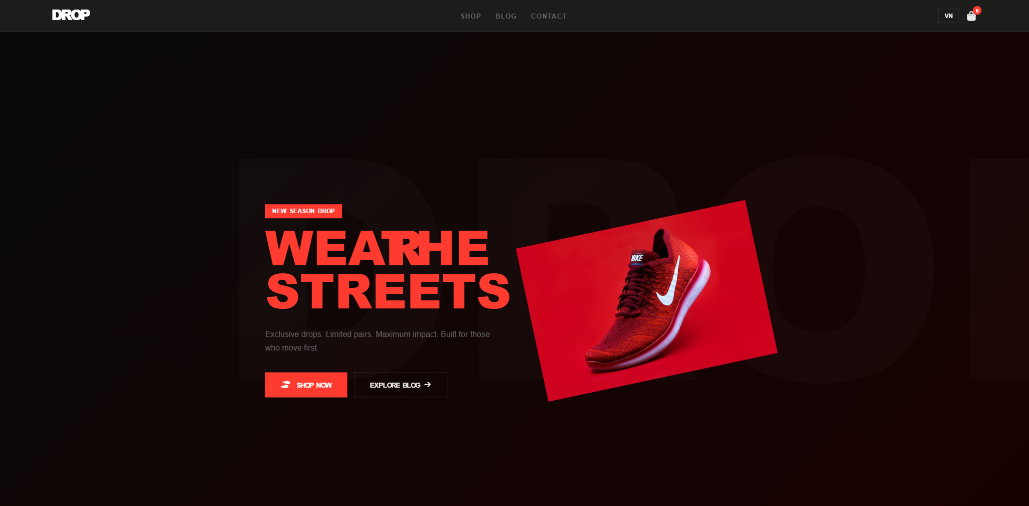 Shop giày Streetwear Drop