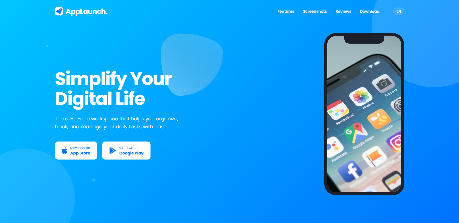 Trang giới thiệu App Launch