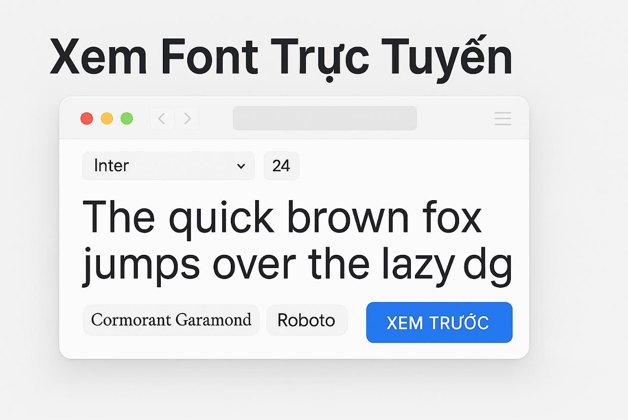 Xem và quản lý font chữ trực tuyến