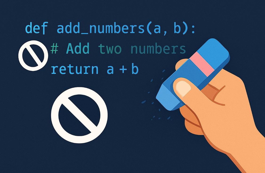 Xóa comment trong code
