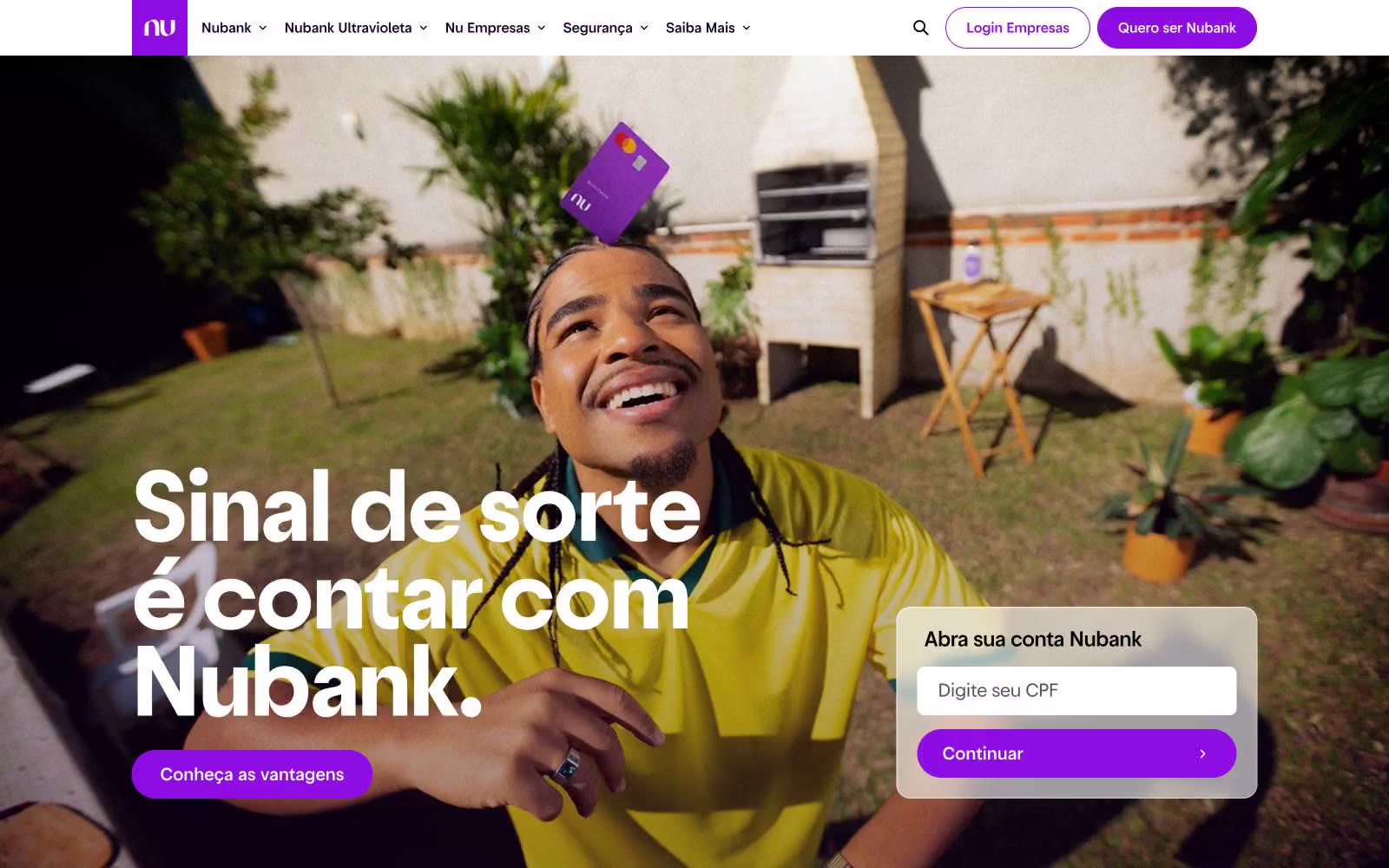 Somos incansáveis pra você não precisar ser | Nubank